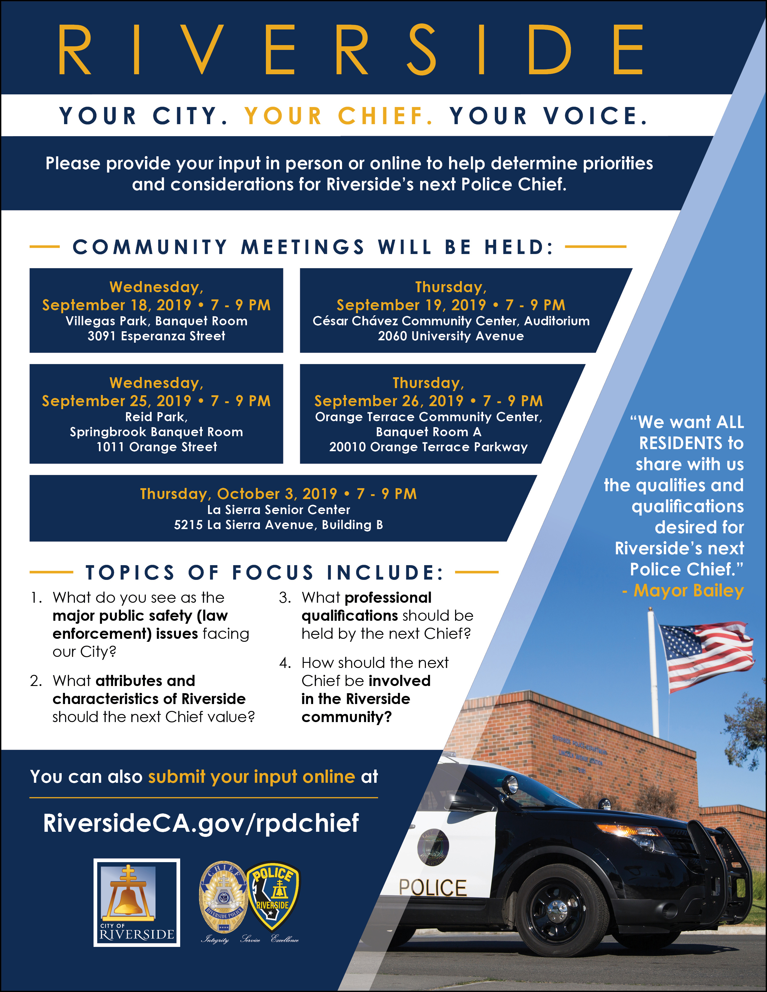 Community Meetings Flyer